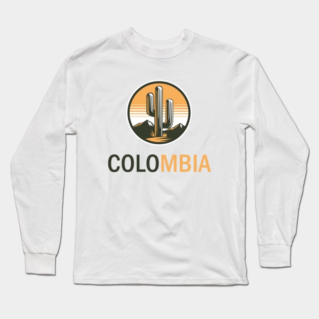 Colombia saguaro Long Sleeve T-Shirt by ElRyan